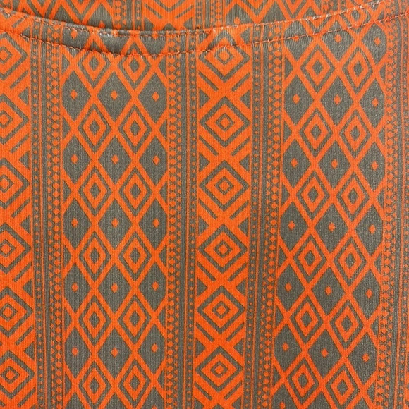 Skhoop Dress Women's X Large XL Orange Grey Geometric Pattern Bra Athletic - Picture 9 of 16